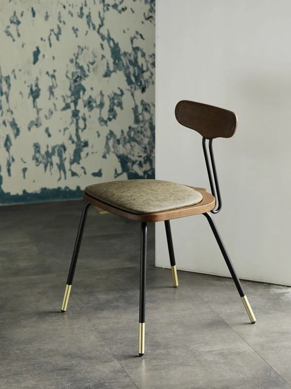 Industrial Faux Leather Armless Dining Chair Industrial Faux Leather Armless Dining Chair